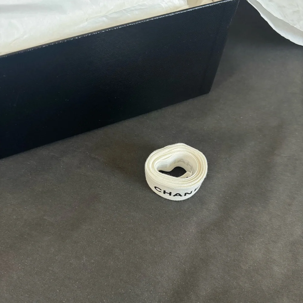 CHANEL Empty Gift Shoes Box Storage Cardboard Black 8